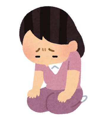 ホテル予約で失敗して落ち込む人